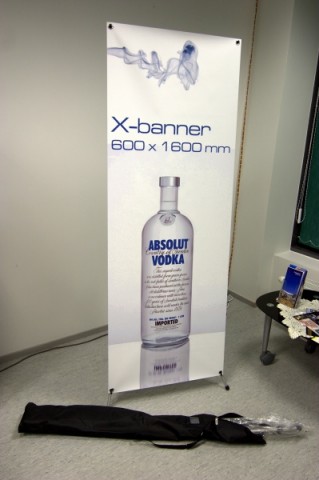 X-banner stand 600x1600mm