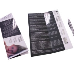 Booklet 74x210mm glossy laminated