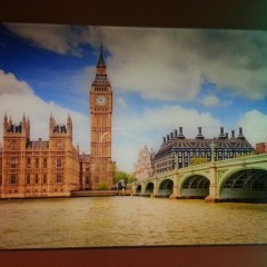 Fotoklaas seinale 900x600mm London pildiga
